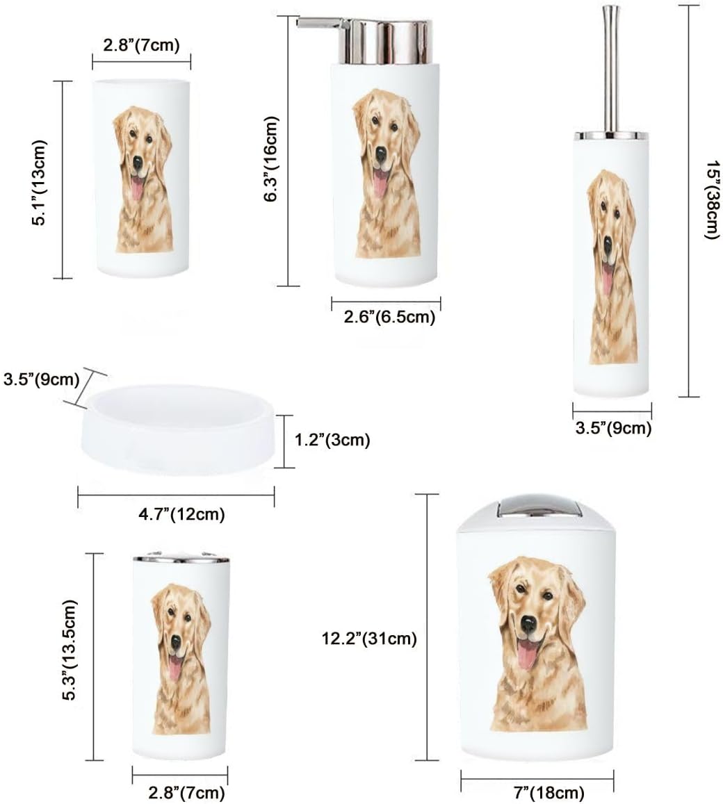 Adorable Animal Bathroom Accessory Set 6 Piece 1