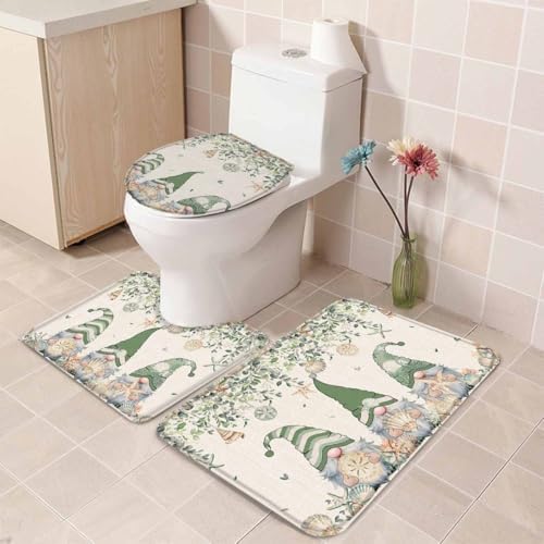 Wotrend Summer 3 Piece Bath Rug Set