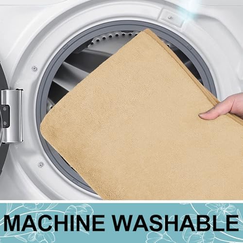 Smiry Memory Foam Bath Mat 47x20 - Non Slip Absorbent Washable
