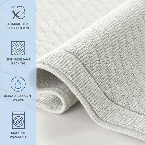 Arkwright 2-Piece Cotton Bath Rug Set - Grey