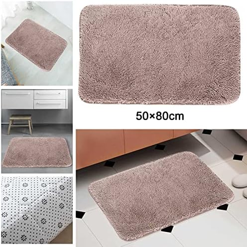 Scceatti Non Slip Bathroom Mat 32x20In Bronze