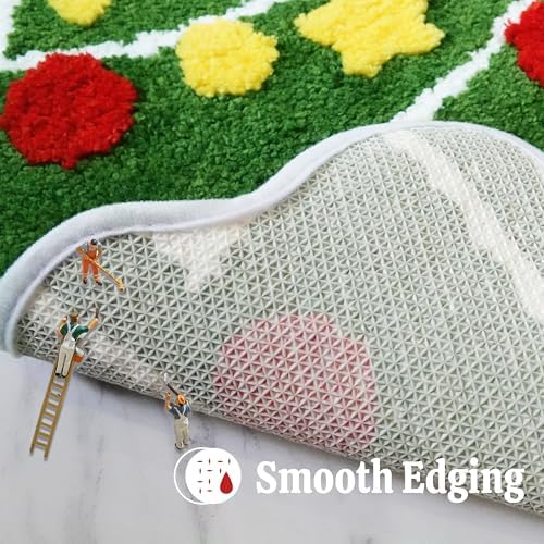 Christmas Tree Rug Cute Non-Slip Bath Mat for Bathroom