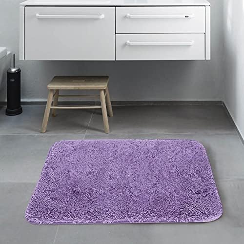 Soft Plush Bath Mat with Non-Slip Base and Quick Dry