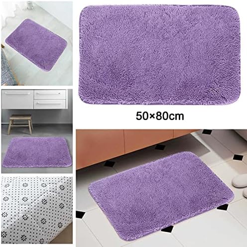 Soft Plush Bath Mat with Non-Slip Base and Quick Dry