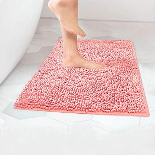 Extra Soft Chenille Bath Mat 24 x 16 Inch Non-Slip