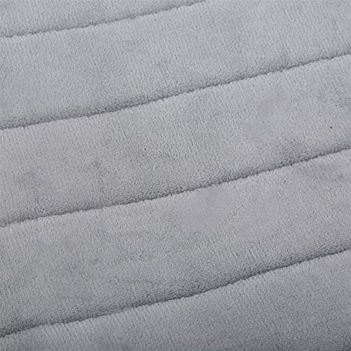 Essencedelight U Shaped Toilet Rug Velvet Bath Mat for Bathroom