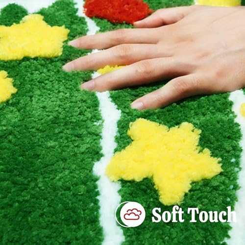 Christmas Tree Rug Cute Non-Slip Bath Mat for Bathroom