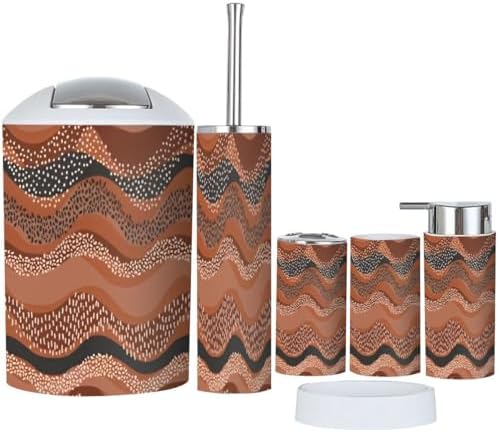 Wavy Style 6-Piece Bathroom Accessory Set
