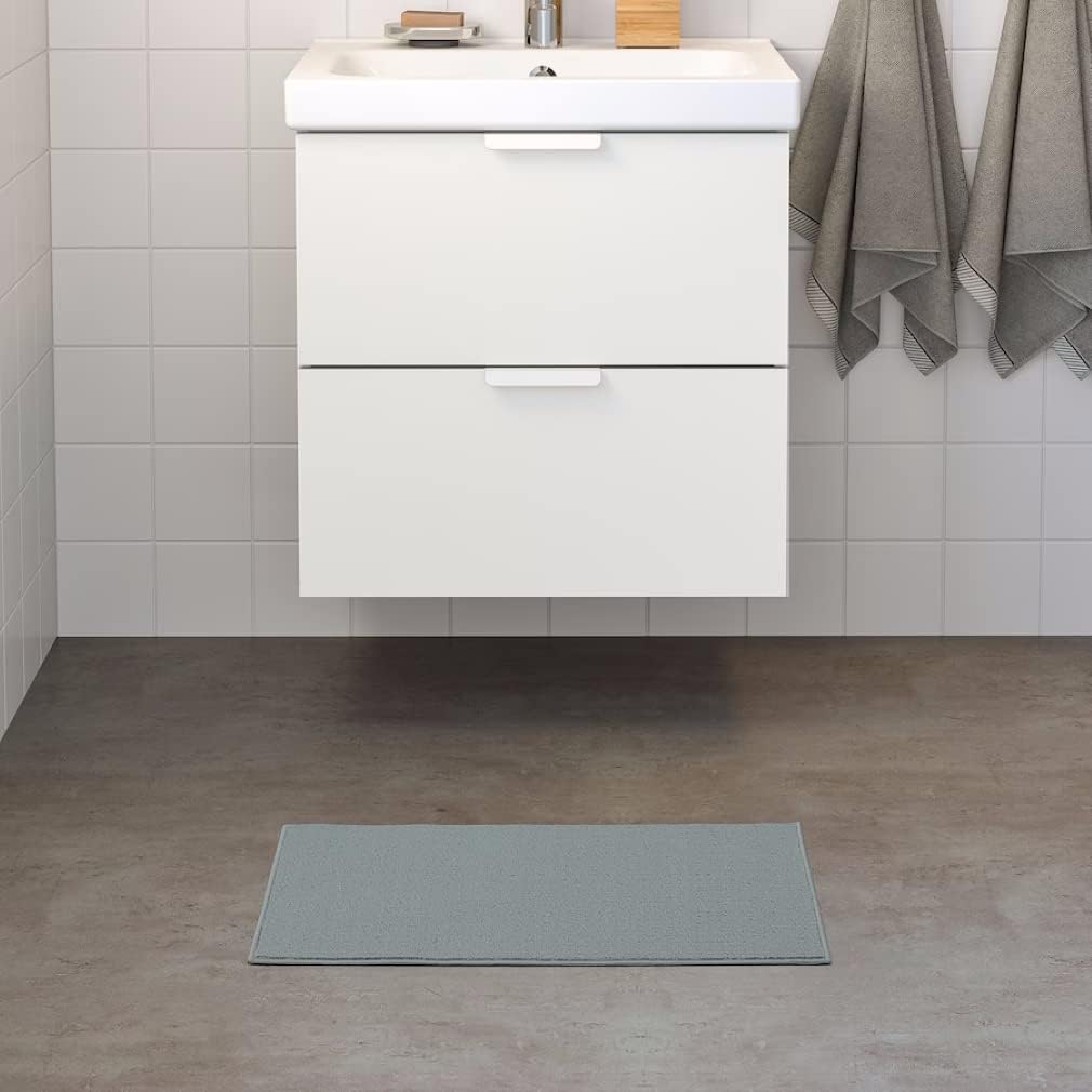 I-K-E-A Fintsen Bath Mat Gray 16x24 Inches 1