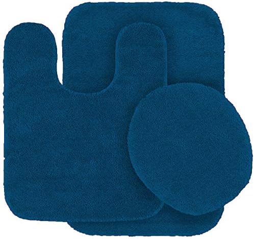 Kids Zone 3 Pc Bathroom Rug Set Royal Blue