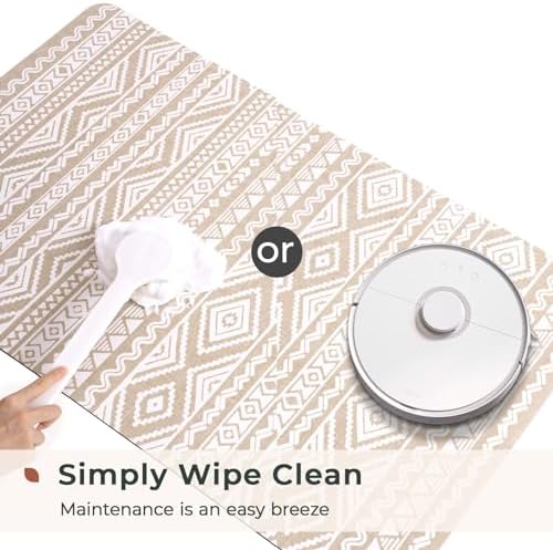 FRESHMINT Boho Bath Mat Non-Slip Quick Dry