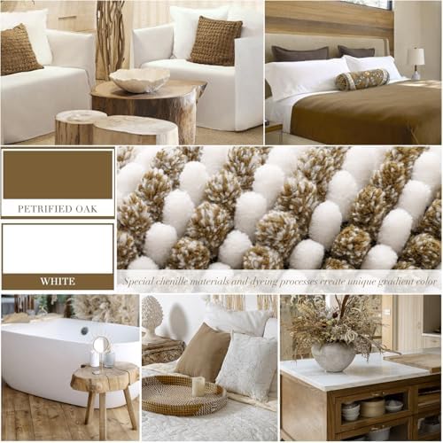 BSICPRO Bath Rugs Set - 2 Piece Non Slip Chenille Mats