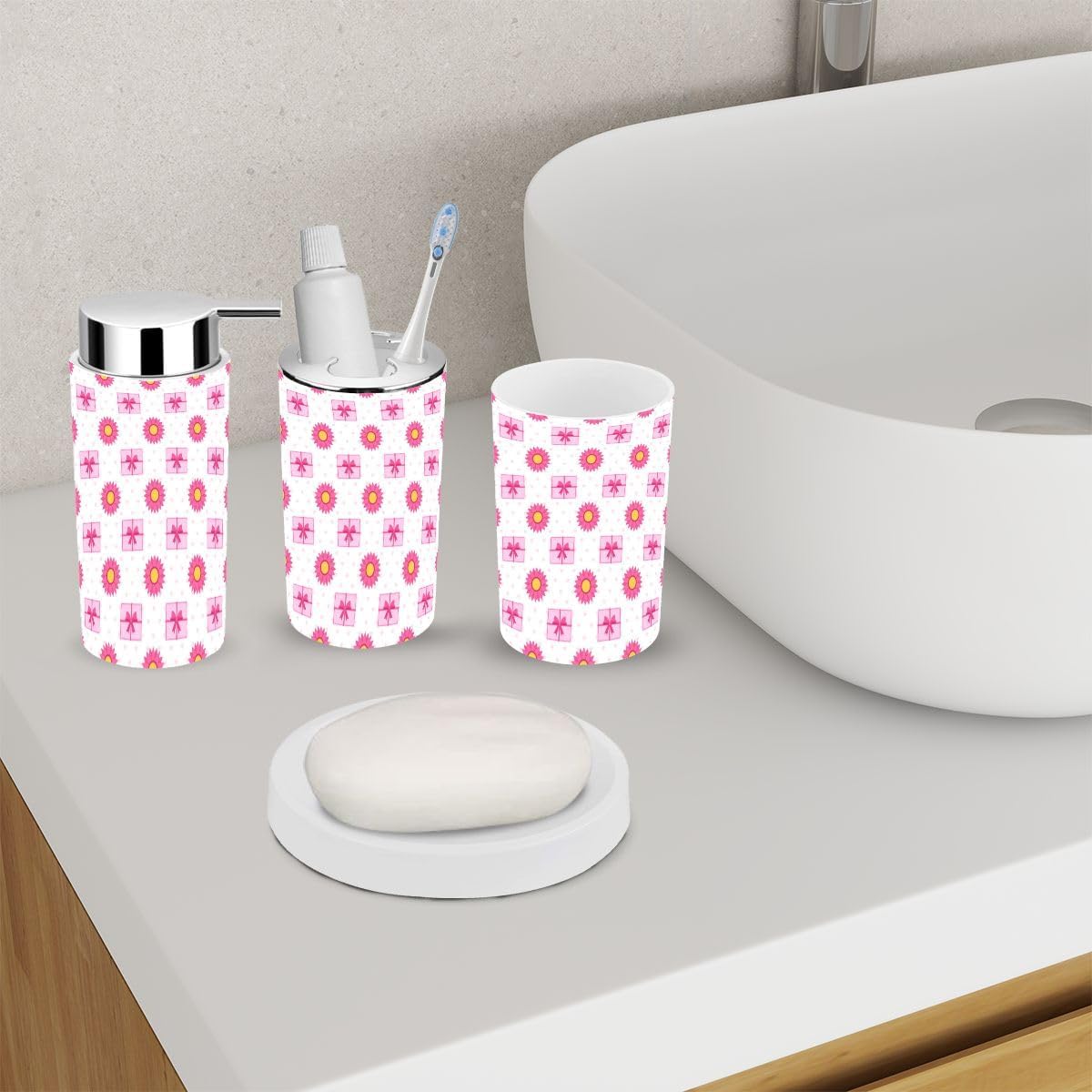 Happy Mother Day 6-Piece Bathroom Accessory Set