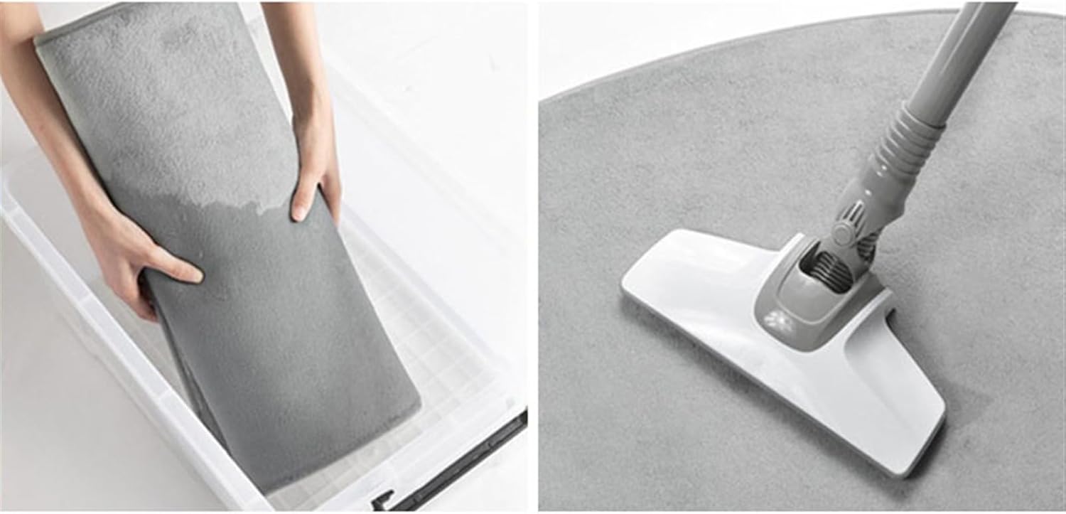 Insun Memory Foam Bath Runner Absorbent Non-Slip Grey 16x24