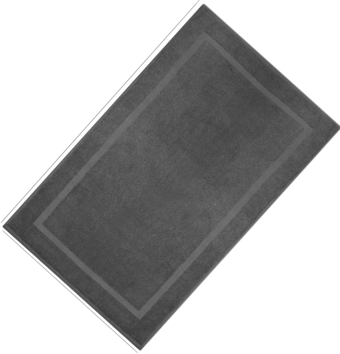 Cozy Cotton Bath Mat 22x34 Inches Grey Pack of 1