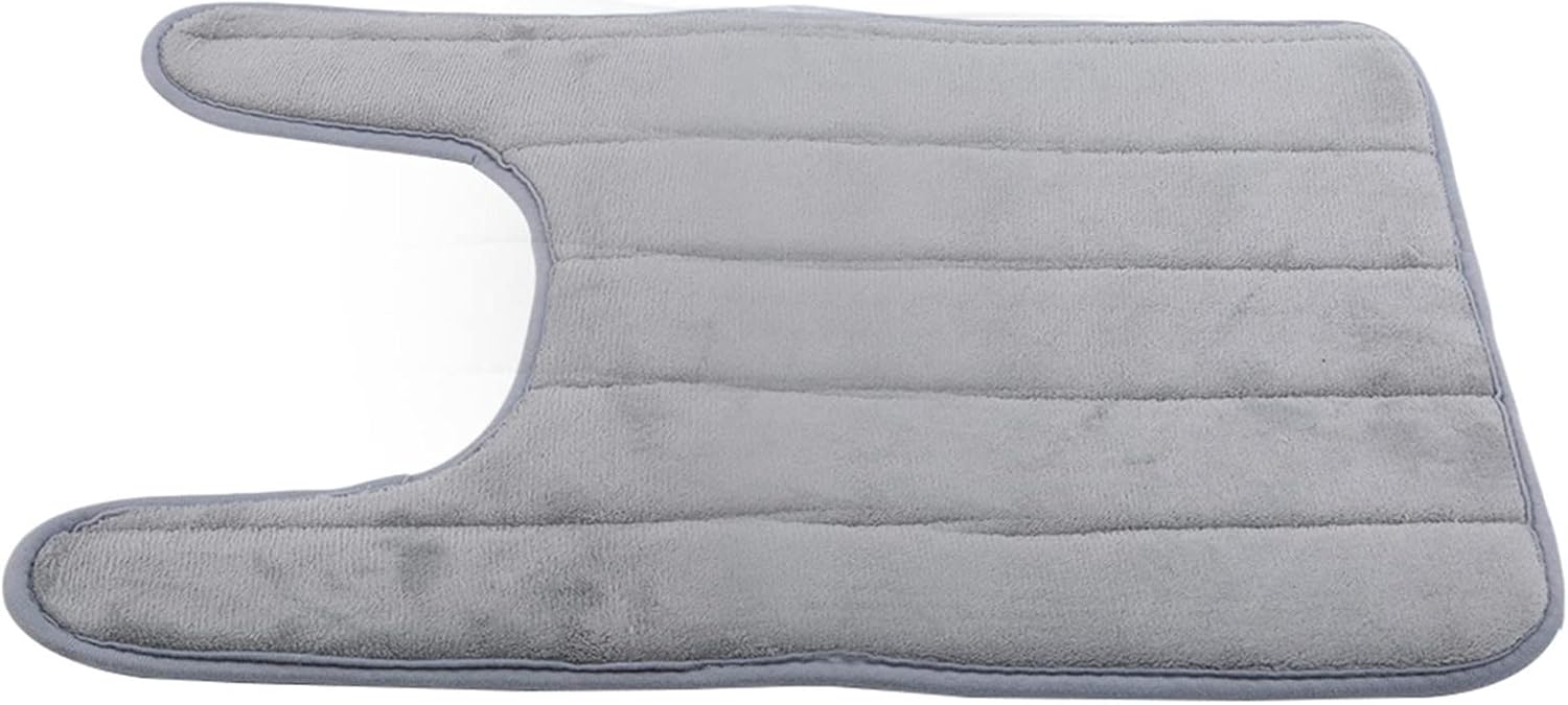 QXPDD Bath Mats Non Slip Memory Foam U Shape Rug