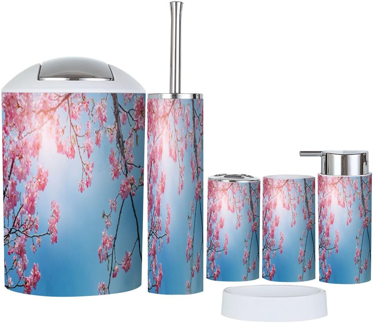 TRANQDEHOM 6-Piece Bathroom Accessory Set