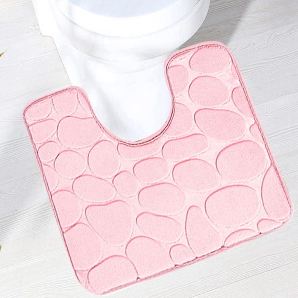 Reyox U-Shaped Bath Mat Pink 16x20