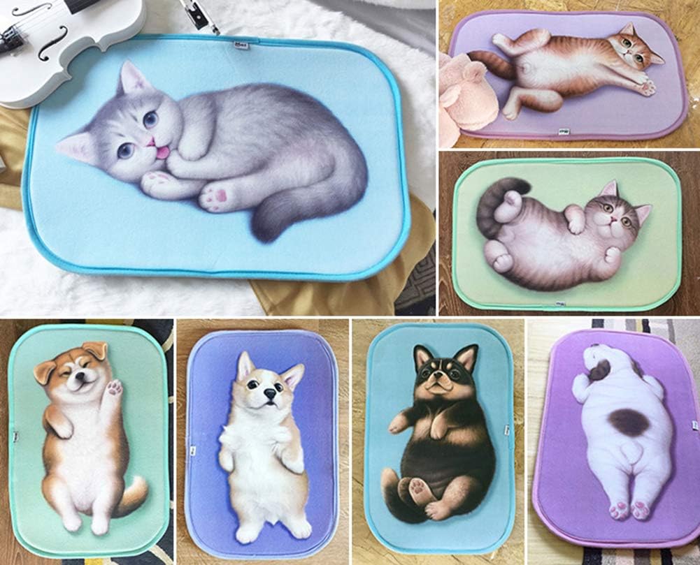 Magik 3D Akita Dog Non-Slip Doormat with Pattern