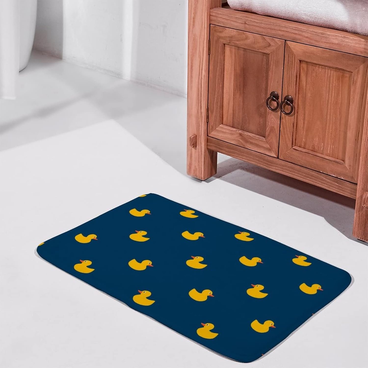 Ducks Bathroom Rug with Non-Slip Backing and Soft Texture 1