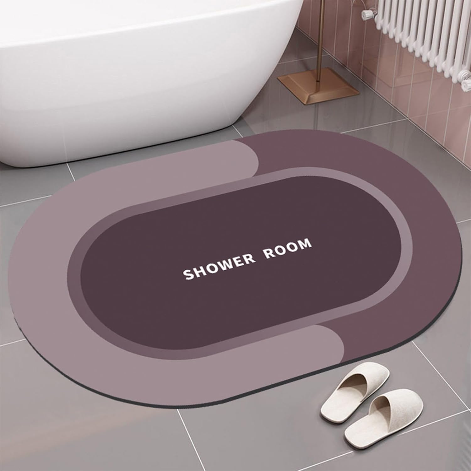 Modernized Magic Bath Mat - Non Slip Super Absorbent Quick Dry