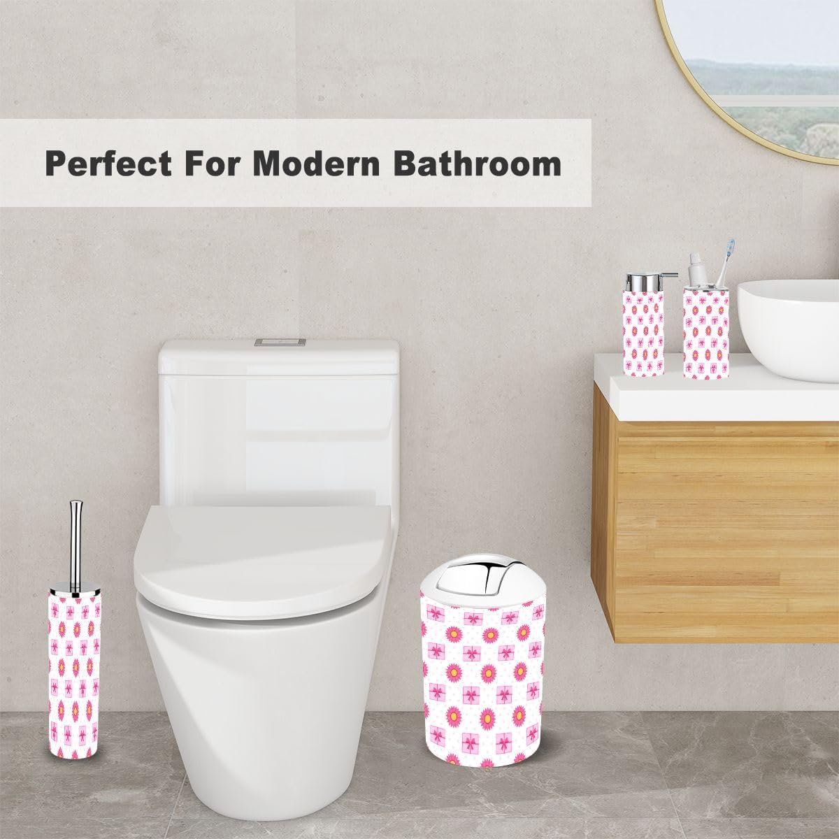 Happy Mother Day 6-Piece Bathroom Accessory Set