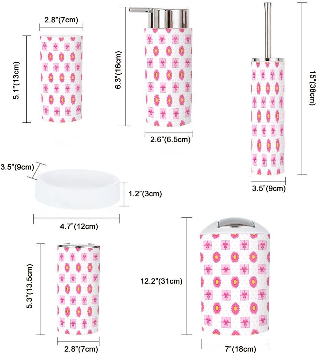 Happy Mother Day 6-Piece Bathroom Accessory Set