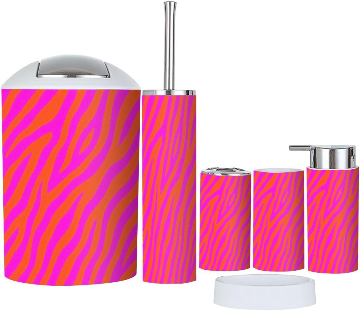 Boho Bohemian Bathroom Accessory Set 6 Piece
