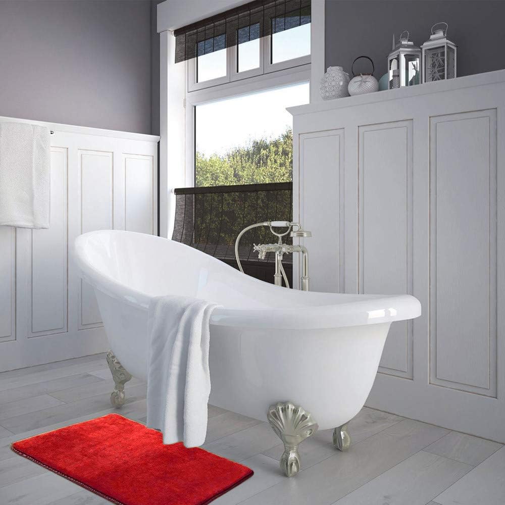 Konxxtt Super Soft Memory Foam Bath Mat - Red 40x60cm