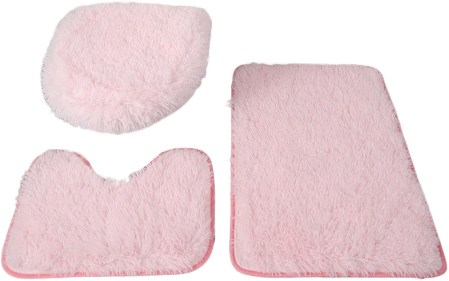 3-Piece Bathroom Rug Set - Super Soft Non-Slip Bath Mats