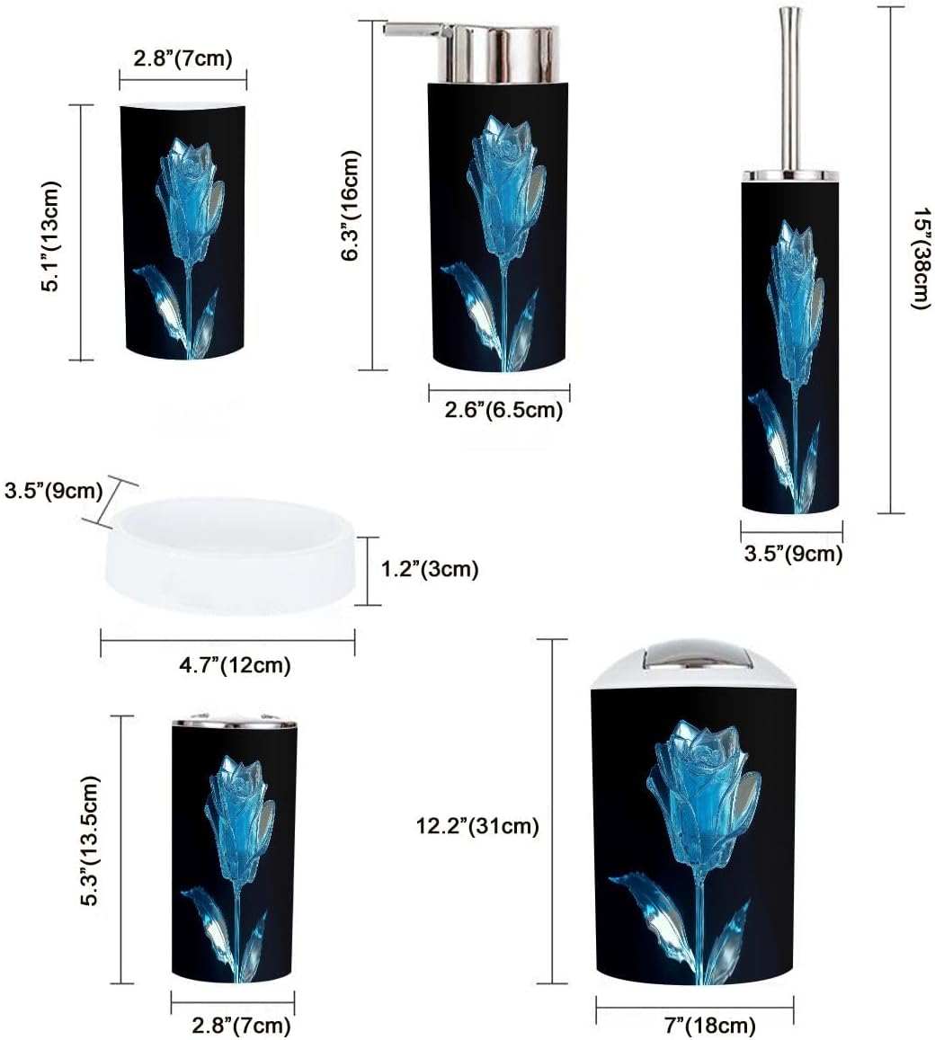 TRANQDEHOM Bathroom Accessory Set 6 Piece