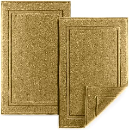 ALIBI Bath Mat Set 2 Pack Luxury Cotton Towel