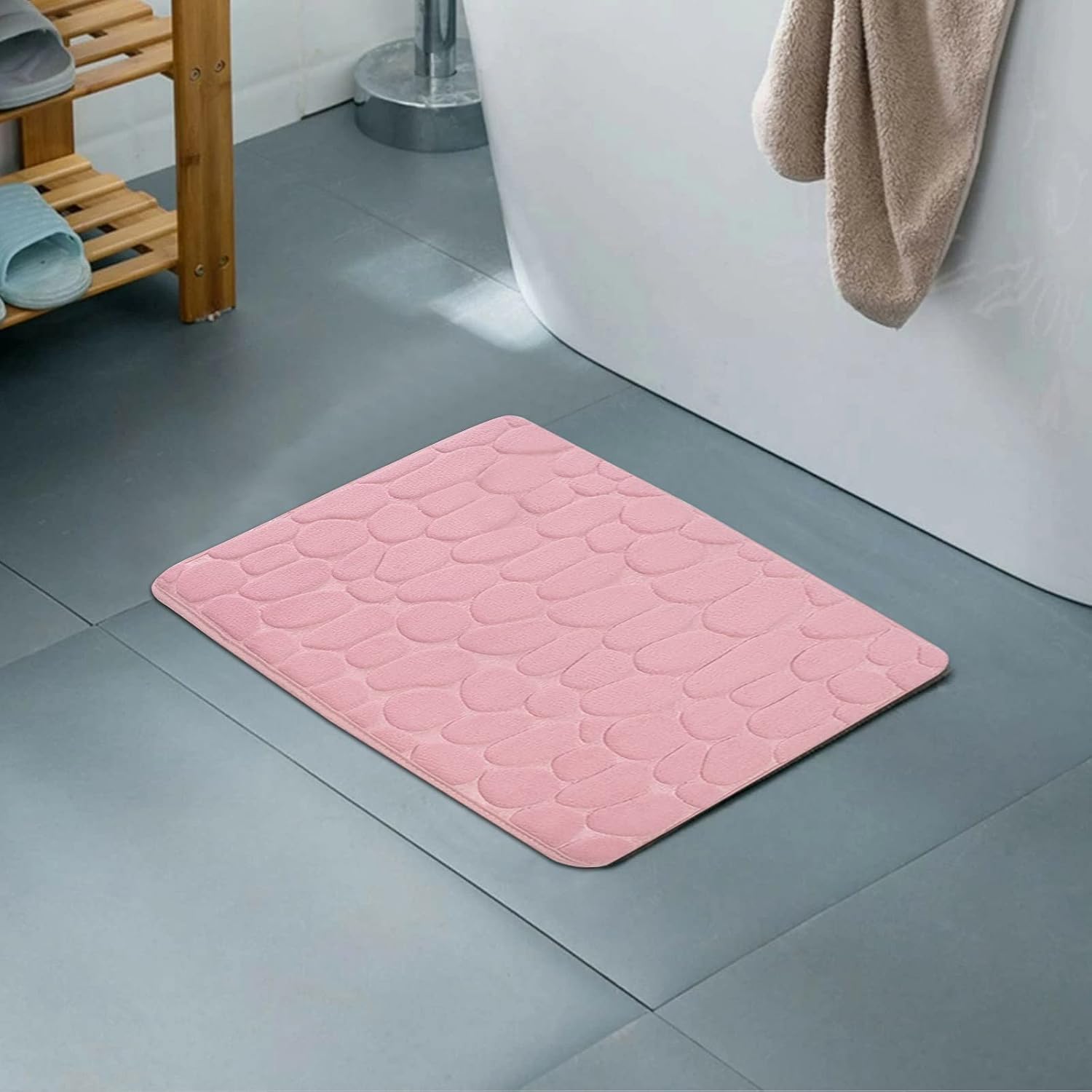 Memory Foam Bathroom Mats with Non-Slip Backing