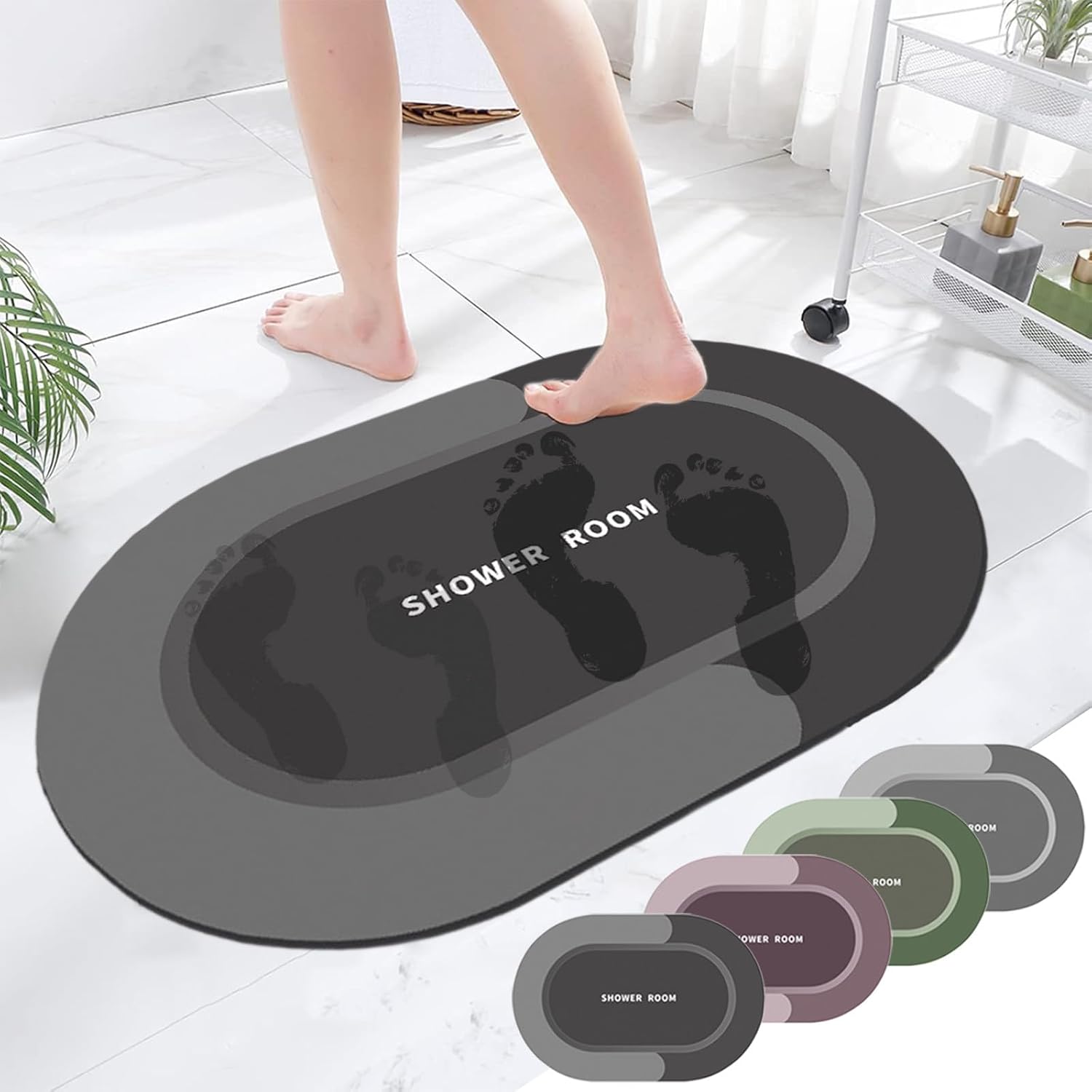 Super Absorbent Quick Drying Bath Rug 16x24in