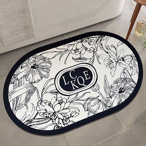 HOmatME 24 x 16 Quick Dry Non-Slip Bathroom Rug