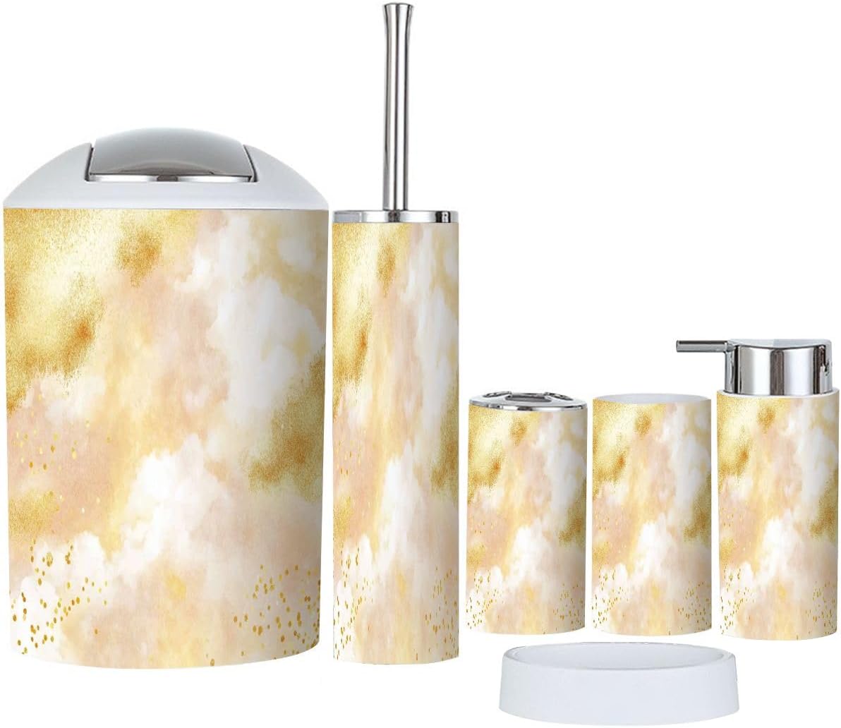 Boho Fantastical Bathroom Accessory Set 6 Piece