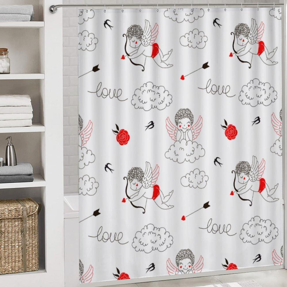 Kuizee Valentines Day Cute Kids Bathroom Accessories Set