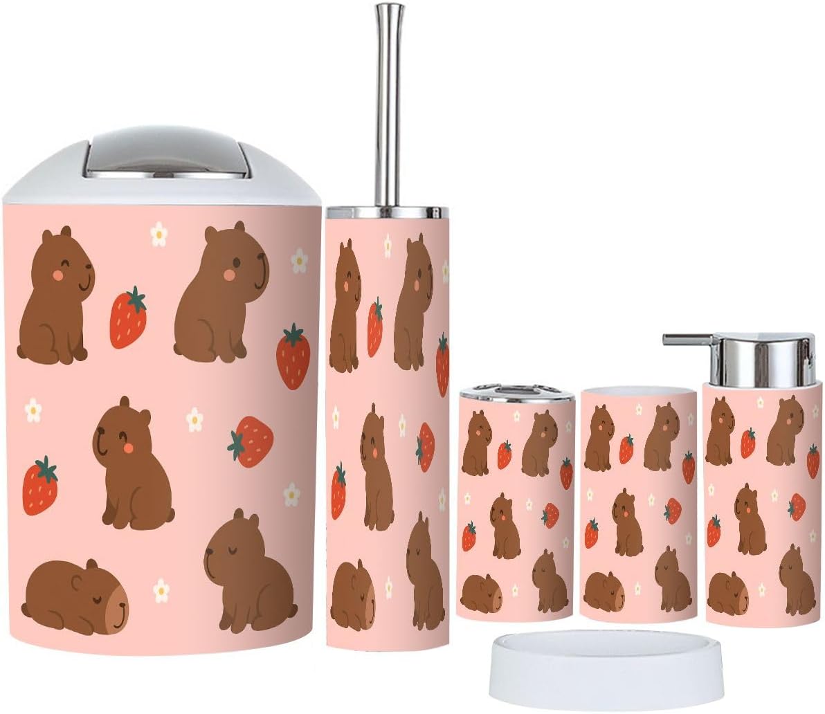 Boho Style Bathroom Accessories Set 6 Piece