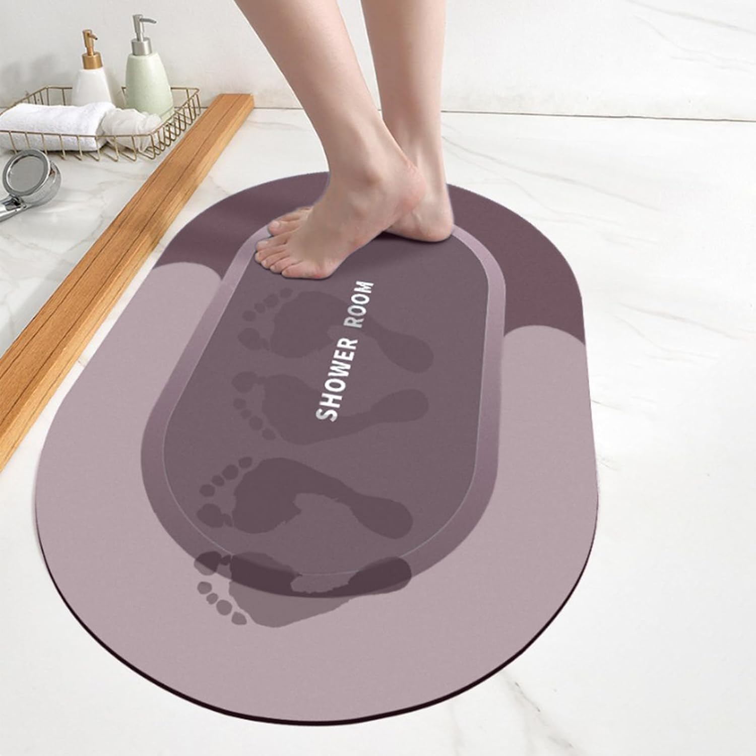 Modernized Magic Bath Mat - Non Slip Super Absorbent Quick Dry