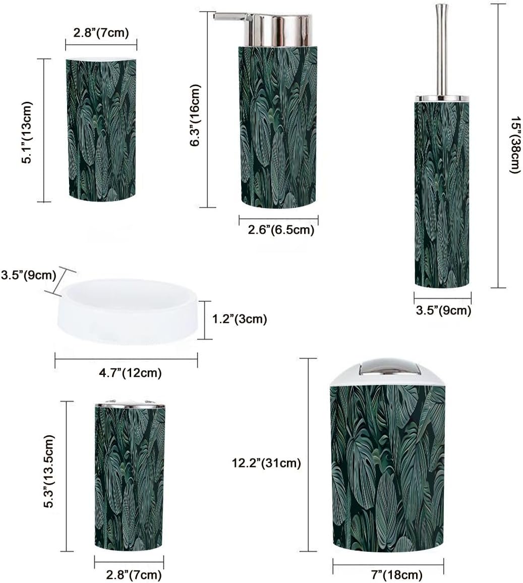 Boho Luxury Bathroom Accessory Set 6 Piece