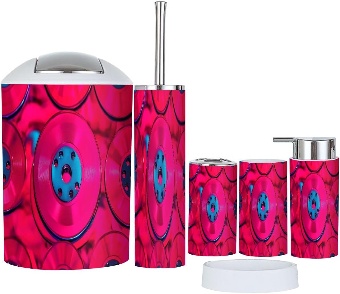 Boho 6 Piece Bathroom Accessory Set