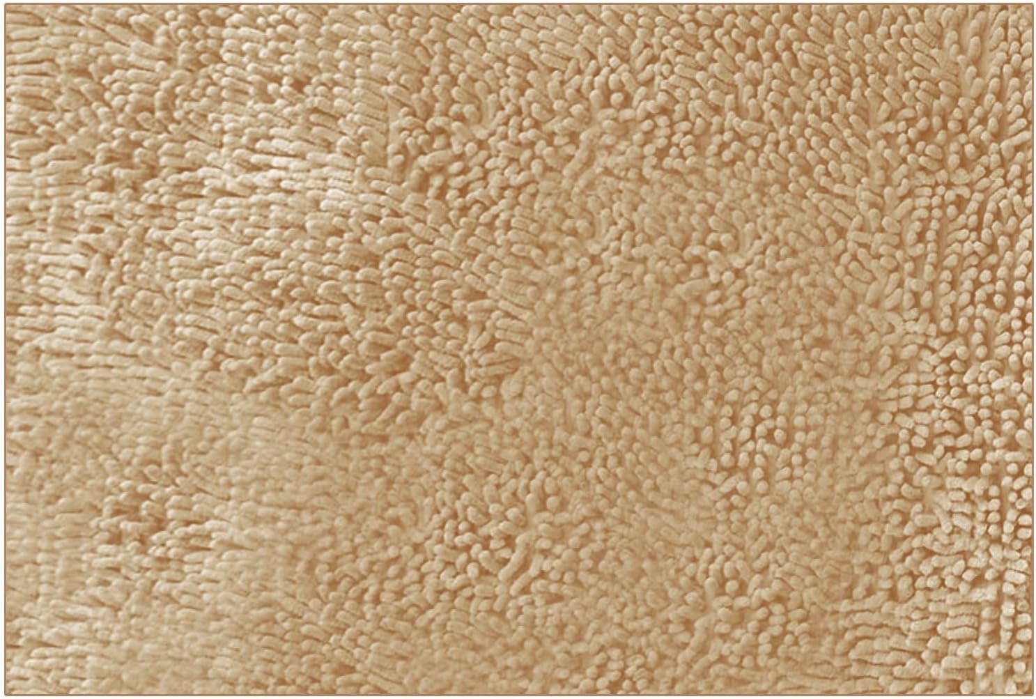 Soft Thick Chenille Bathroom Rug 20x12 Inch Non Slip