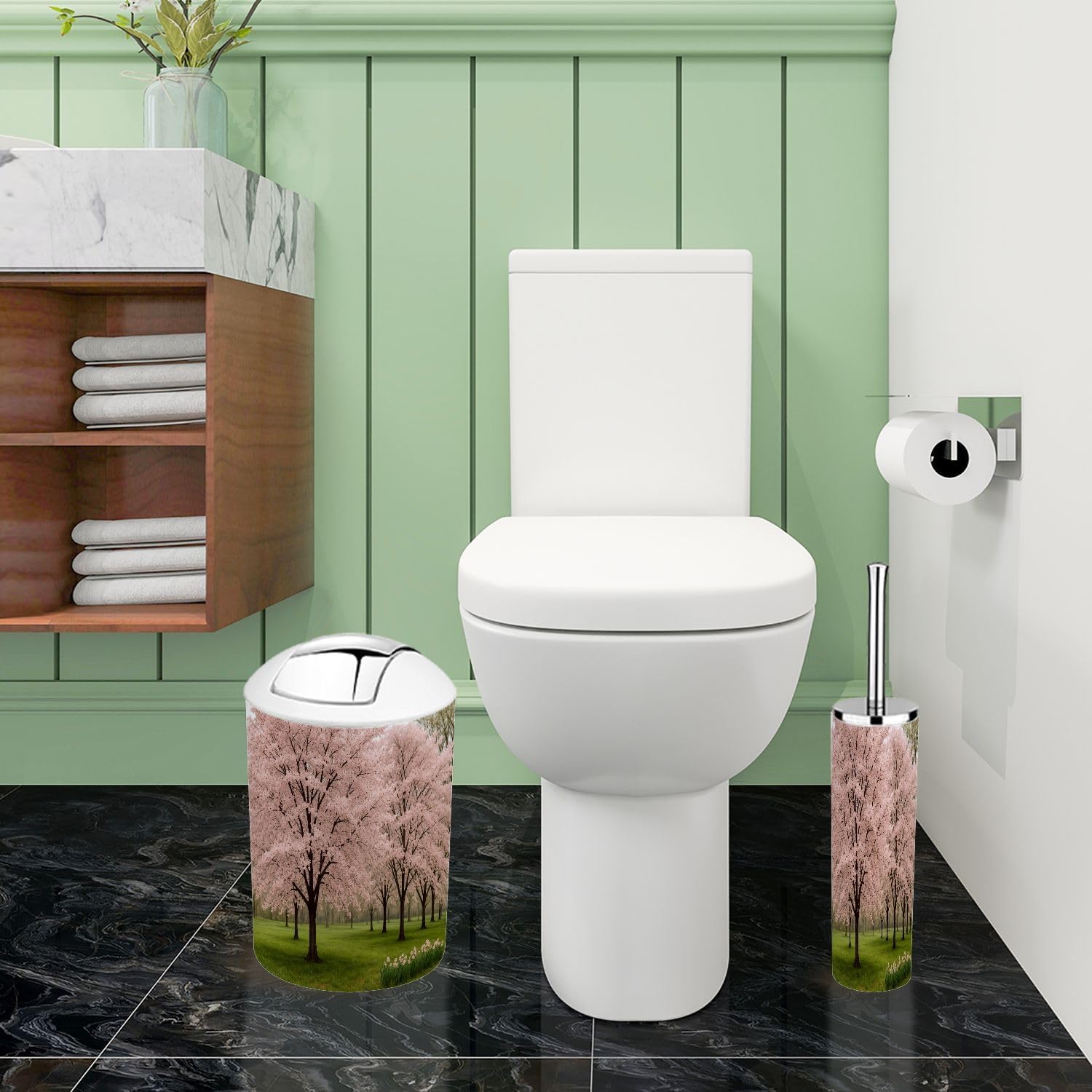TRANQDEHOM 6-Piece Bathroom Accessory Set 1