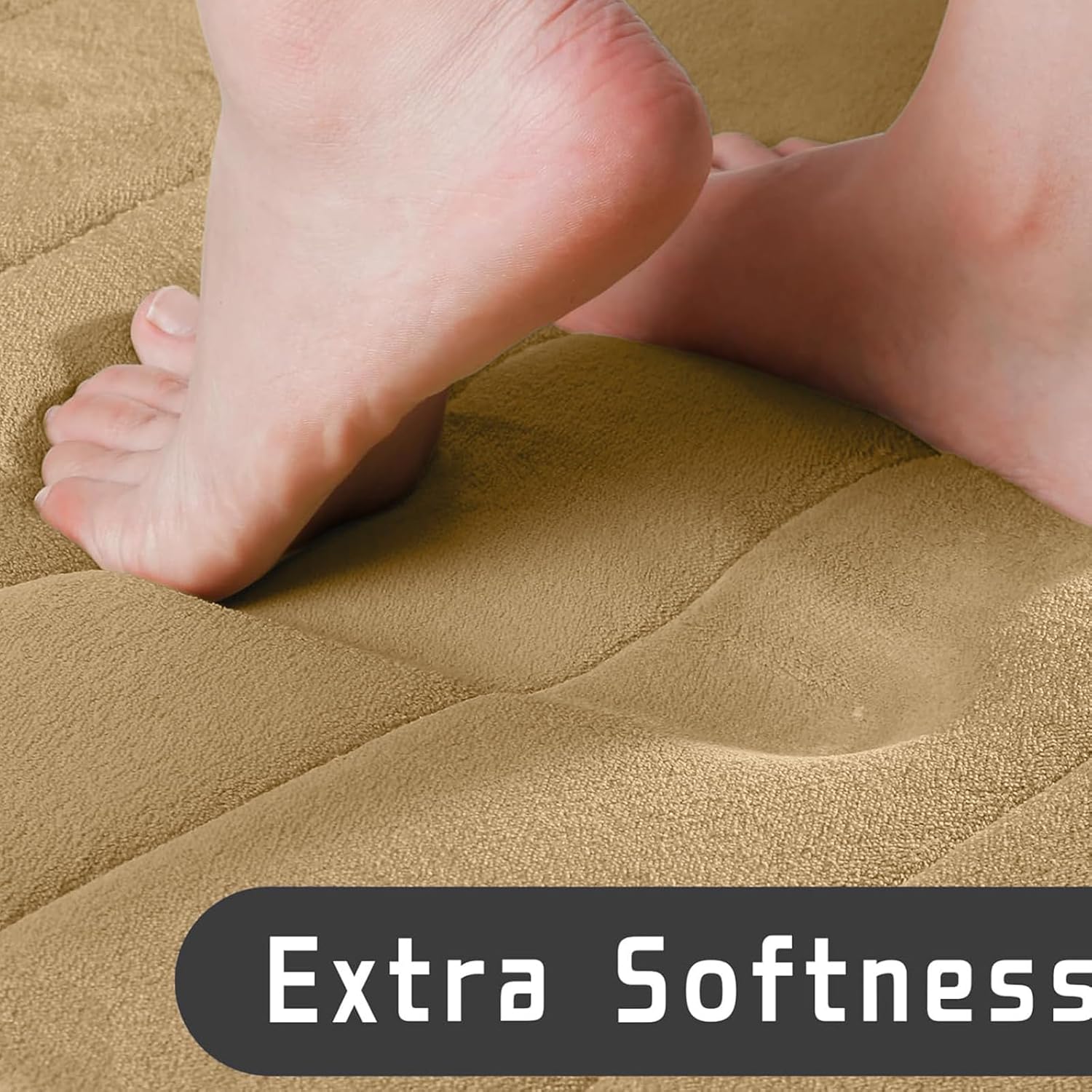 2024 Memory Foam Bath Mat U Shape Non-Slip 1