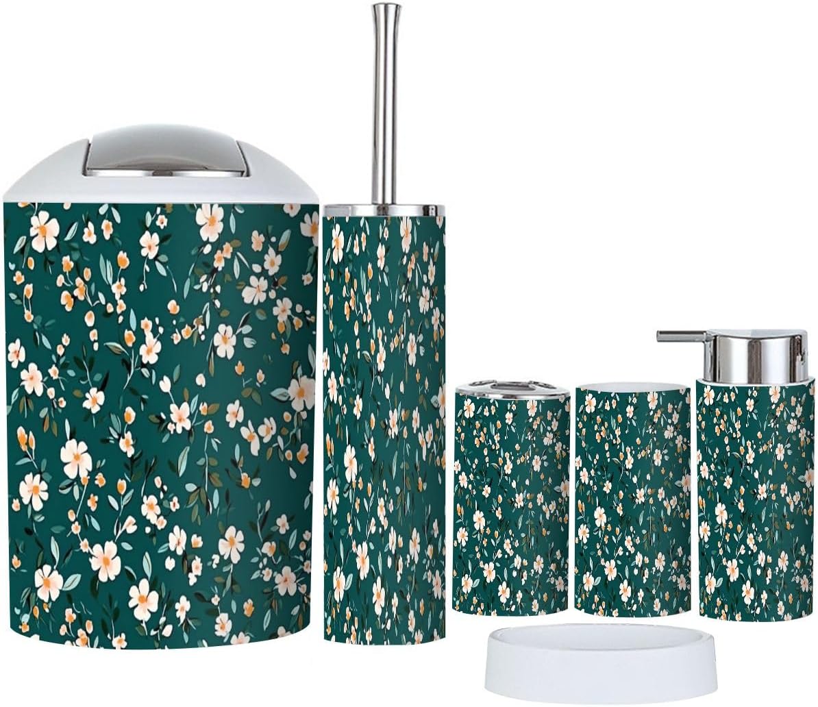 Boho Bathroom Accessories Set 6 Piece