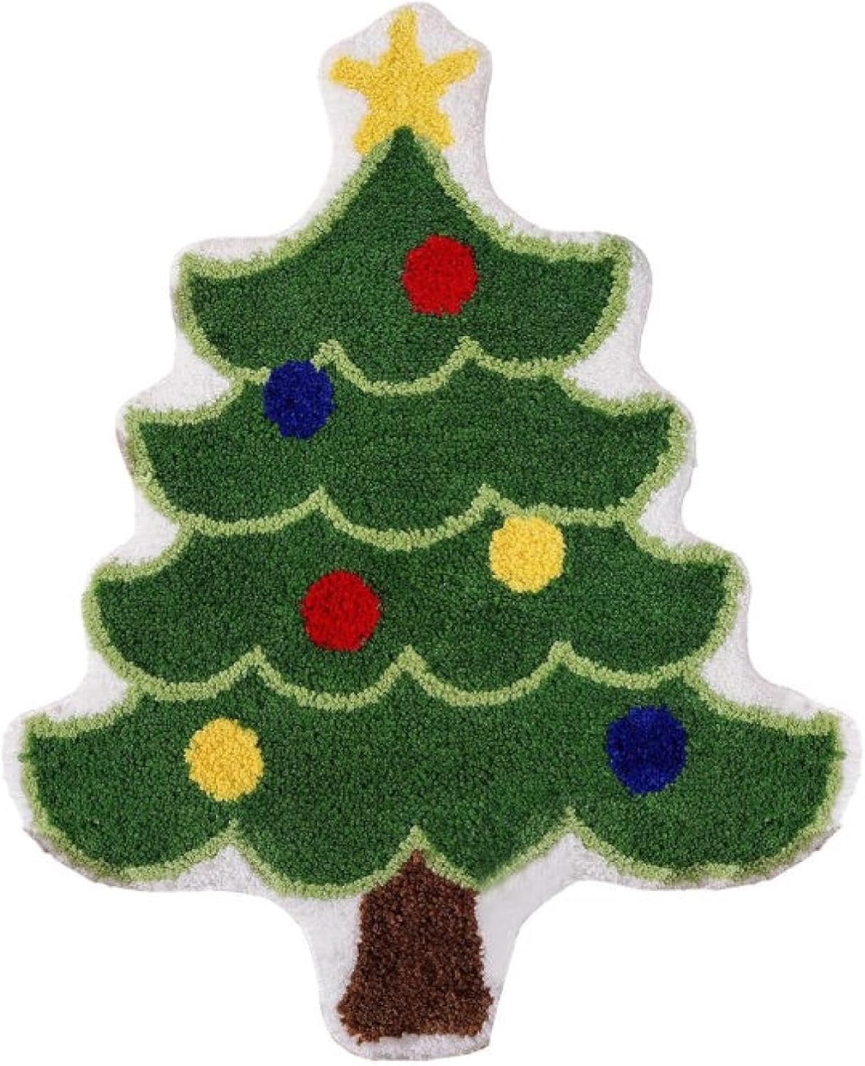Christmas Bath Mats - Non-Slip Winter Carpet with Santa Pattern