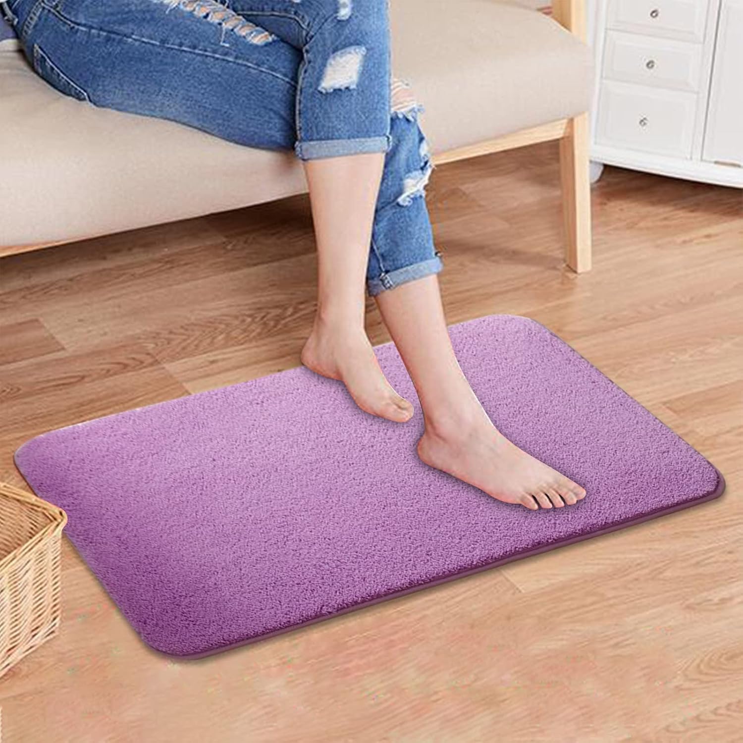 Ultra Soft Non-Slip Bath Mats for Bathroom Safety and Comfort