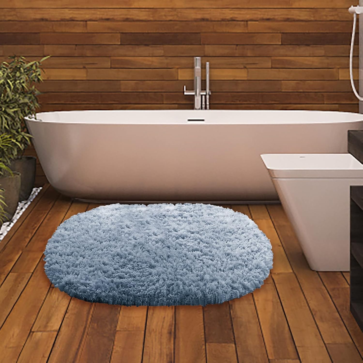 Gooddyiyukey Non-Slip Bath Rug Set 27x18 Inch