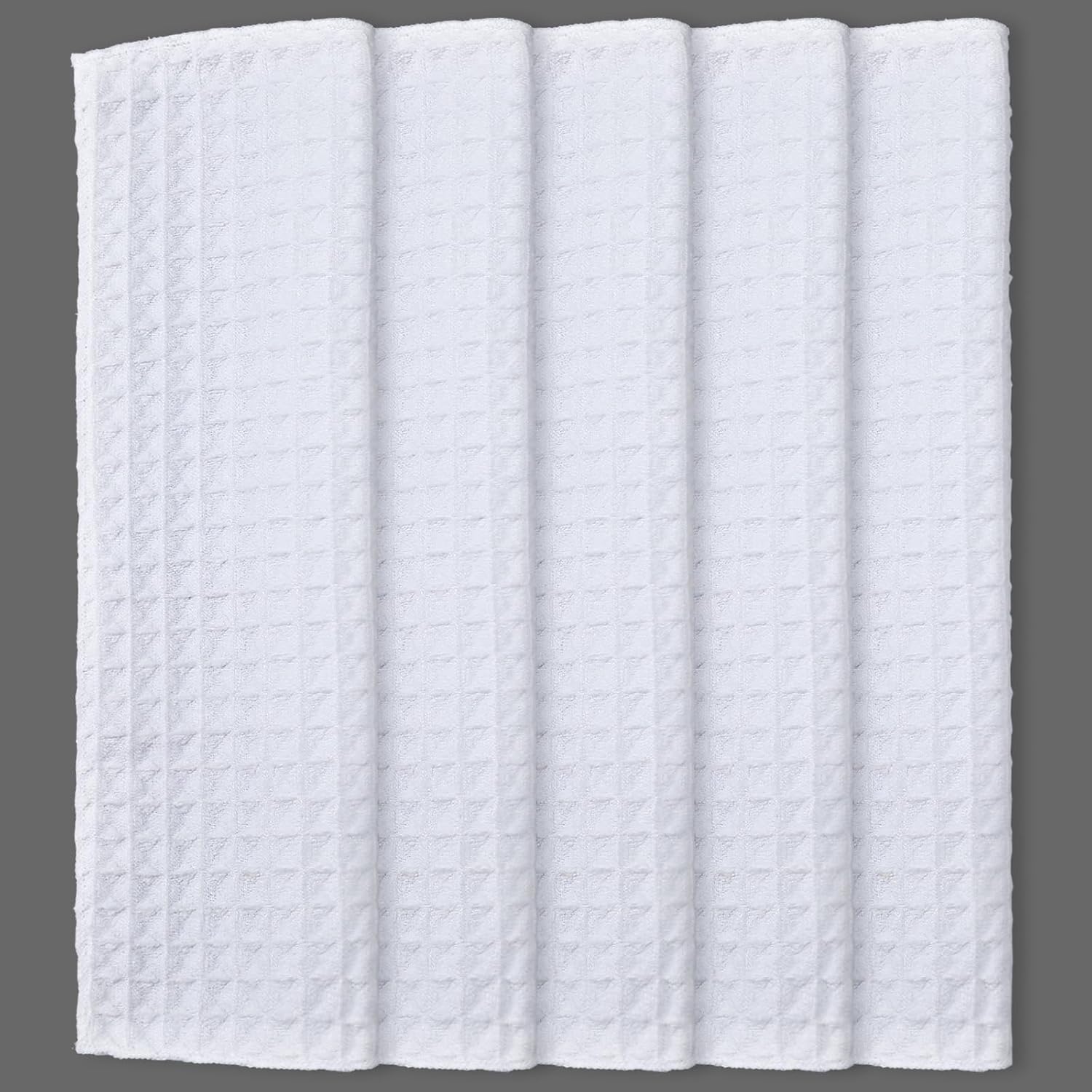 Hahafelt White Waffle Reversible Bath Mat