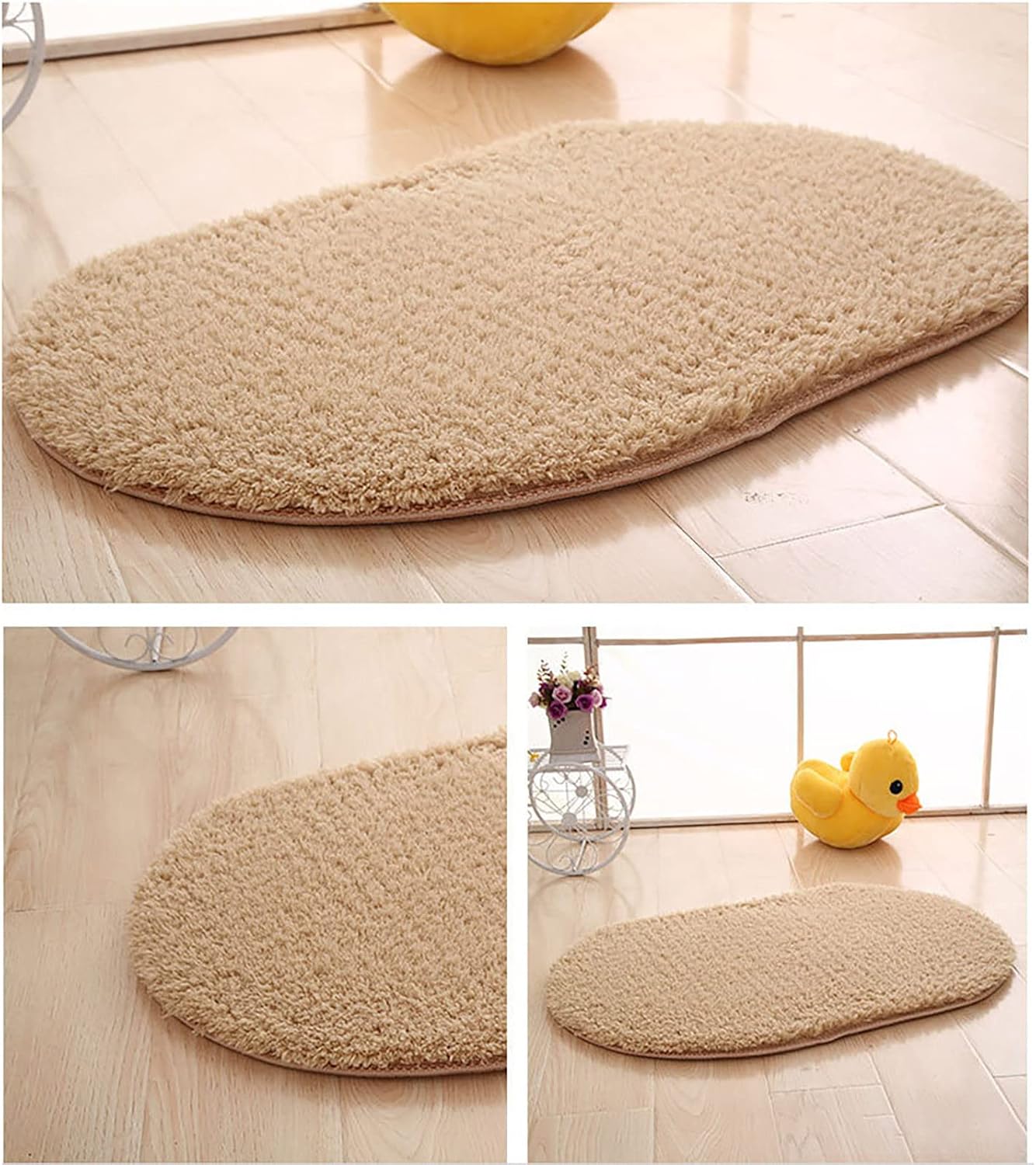 KELINFONG Thick Soft Non-Slip Bathroom Rug Set